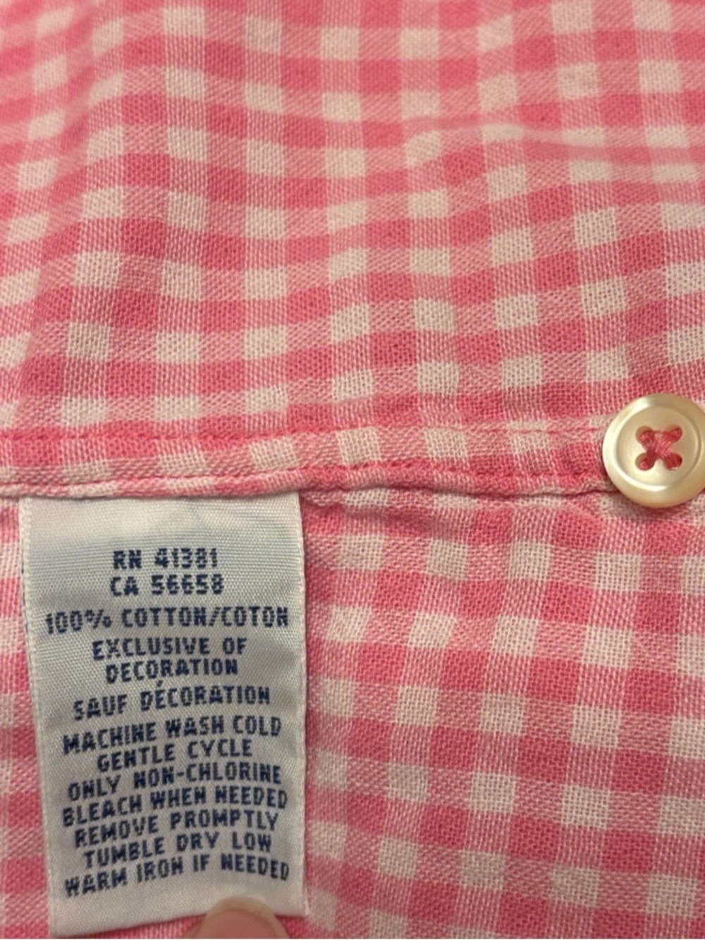 Ralph Lauren Pink Button-Down Shirt with Blue Pony Logo - Picture 6 of 6